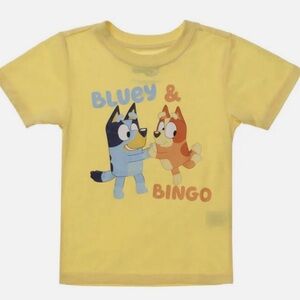 Yellow Bluey & Bingo Tee Shirt